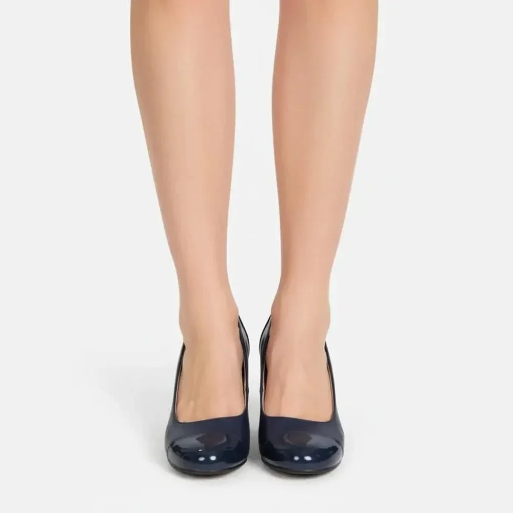 Life Stride Women's Simply Comfort  CAJUN Cap Toe Pumps Navy Blue Size 10M